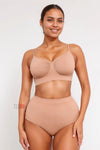 Seamless Supportive Shaping Bra with Adjustable Straps