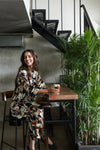 Brown Abstract Pattern Co-Ord Set