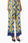 Golden & Blue Co-ord Set With Belt