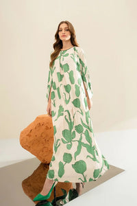 Earthy French Moss Dress