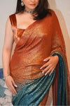 Double Sequins Georgette Saree