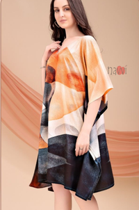 Modern Silk Kaftan Dress