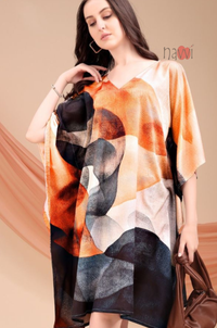 Modern Silk Kaftan Dress