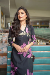 Floral Kurta with Patiala Pants