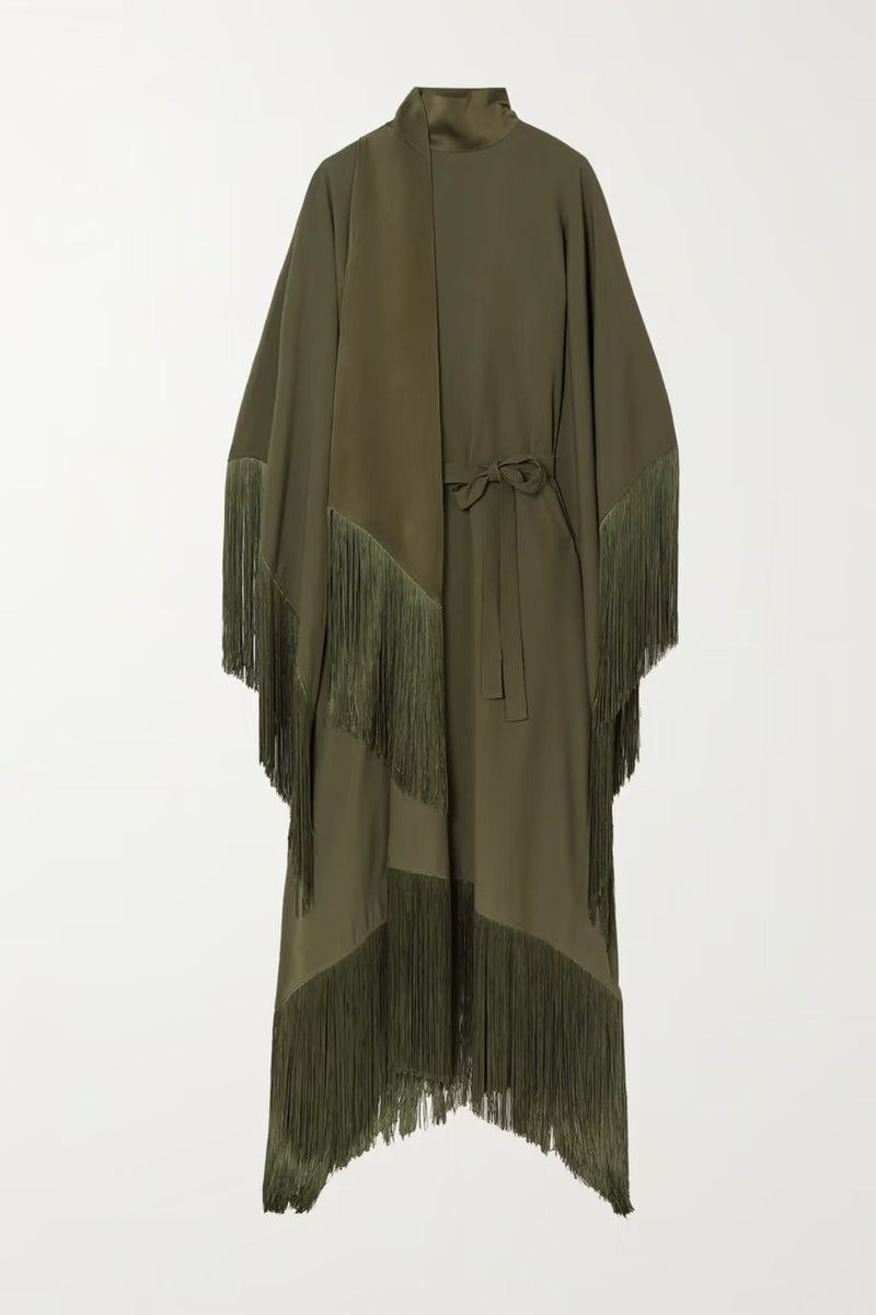 Luxury Fringe Kaftan Dress