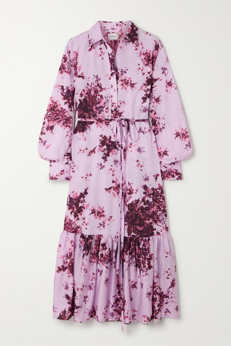 Lavender Printed One Piece Dress