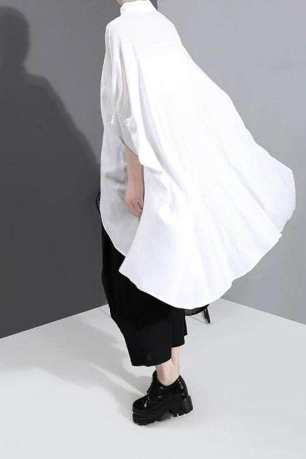 Shirt With Exaggerated Sleeves