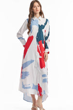 White Korean Long Dress