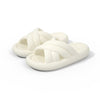 White Cross Anti-slip Women Sliders