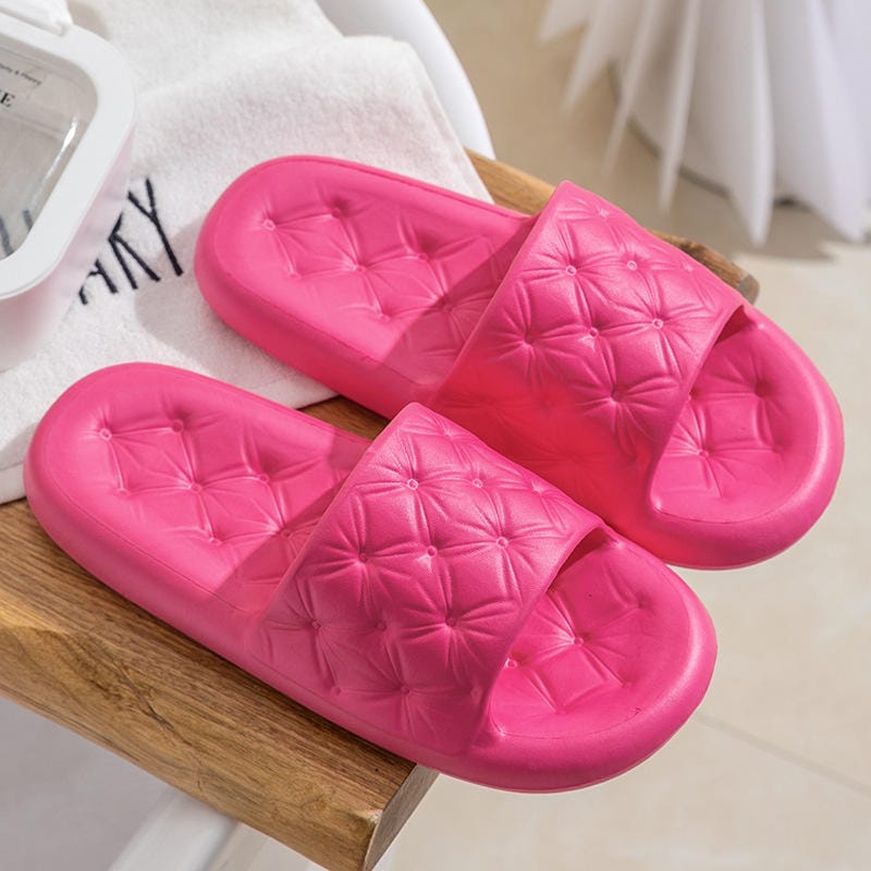 Hot Pink Casual Slippers