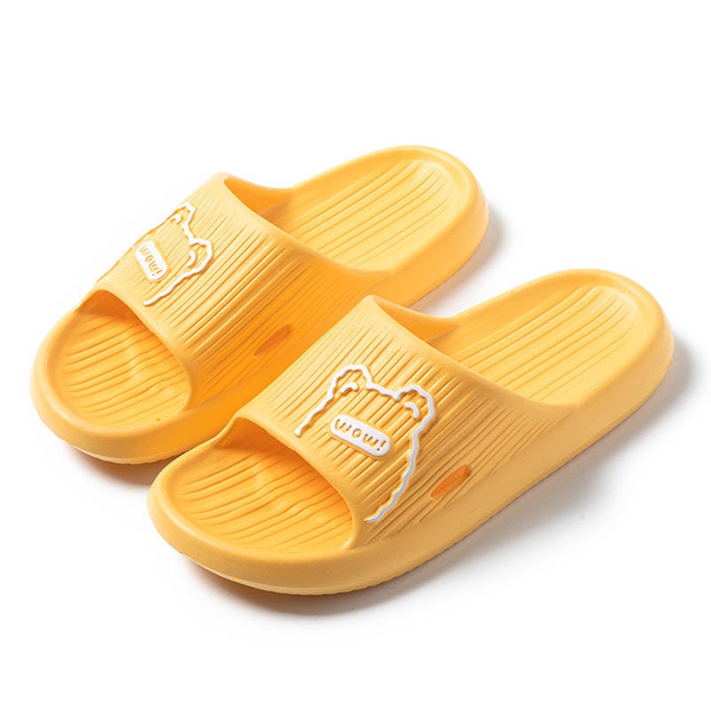 Yellow Teddy Anti-slip Slippers