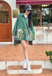 Women Soft Floral Cotton Shirt