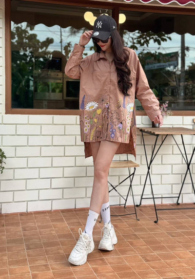 Women Soft Floral Cotton Shirt