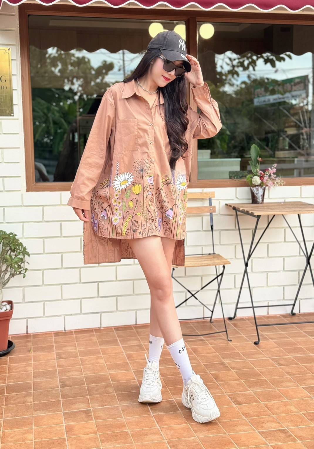 Women Soft Floral Cotton Shirt