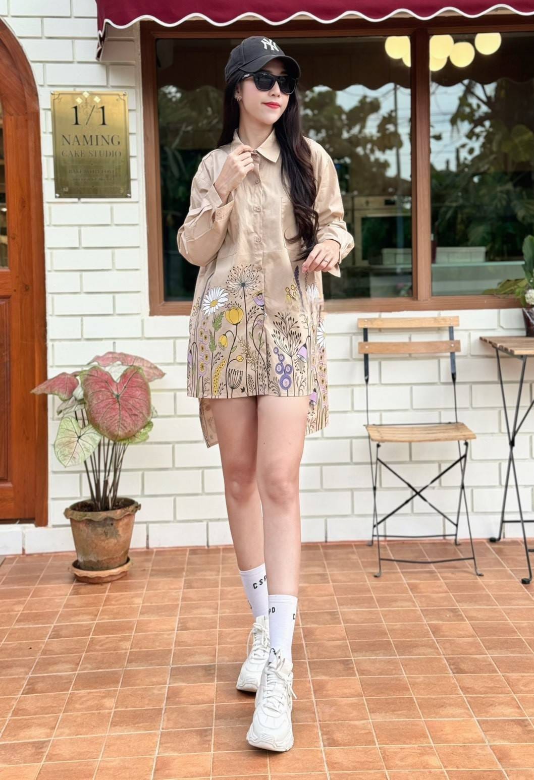 Women Soft Floral Cotton Shirt