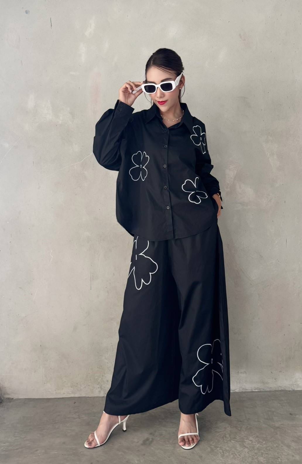 Casual Chic Threadwork Co-ord Set