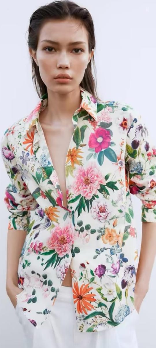 Bloom Boldly Button-Up Shirt