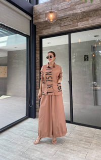 Chic Print Typography Co-Ord Set