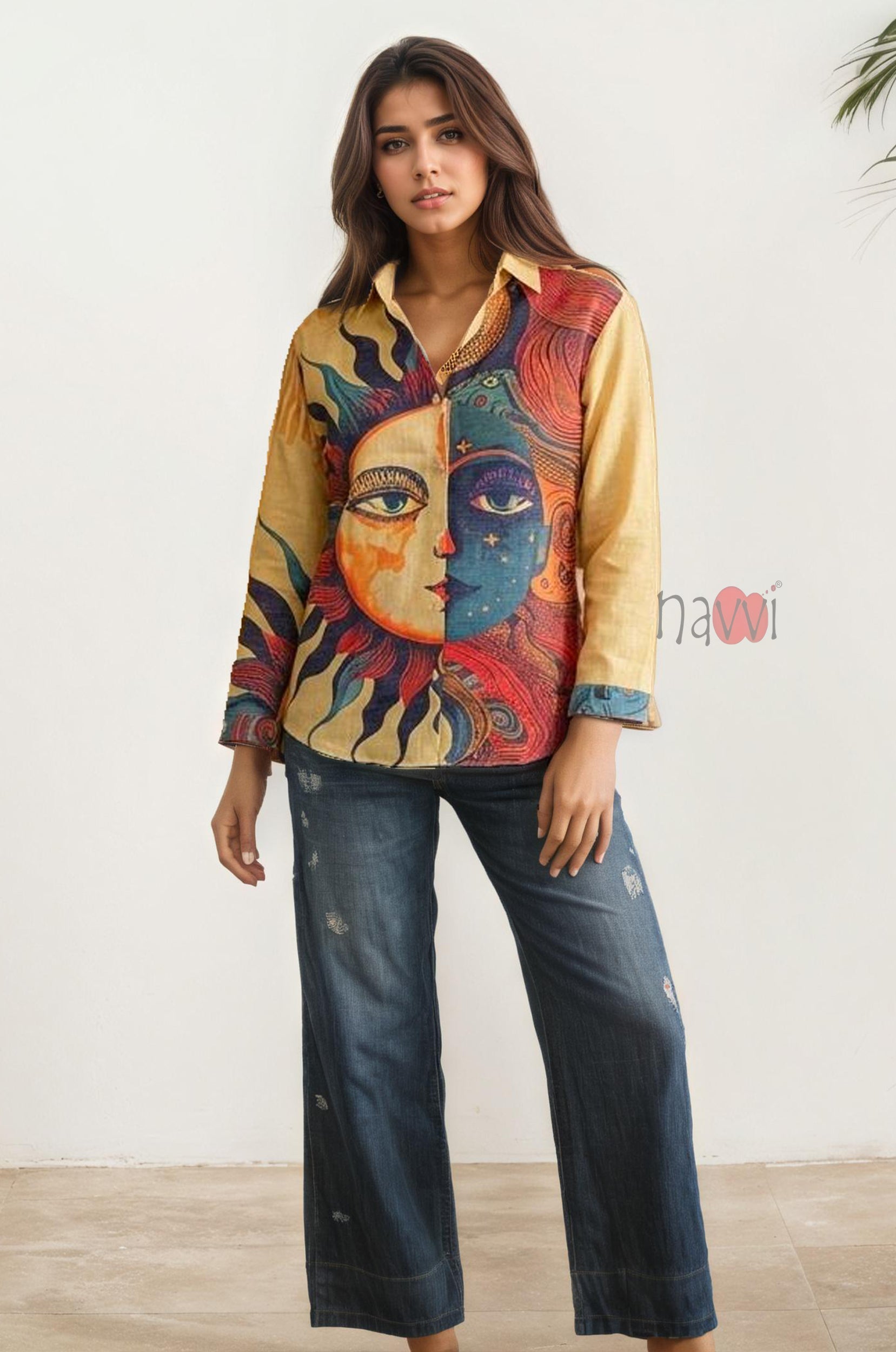 Celestial Muse Art Shirt - Navvi.in