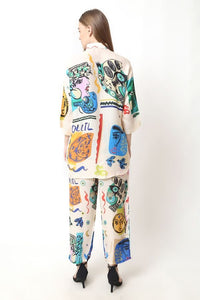 Abstract Printed Co - ord Set - Navvi.in