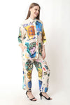 Abstract Printed Co - ord Set - Navvi.in