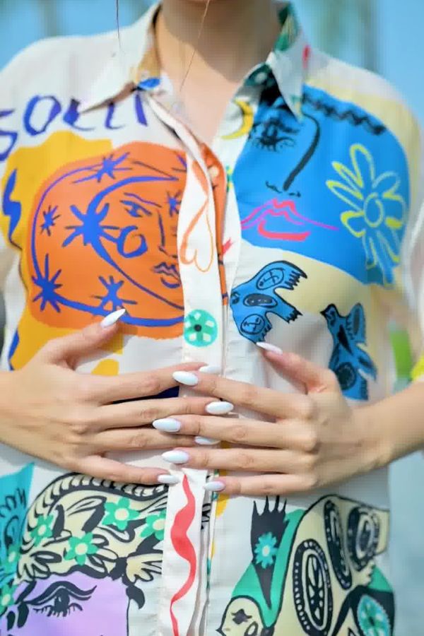 Abstract Printed Co - ord Set - Navvi.in