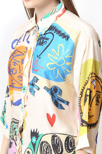 Abstract Printed Co - ord Set - Navvi.in