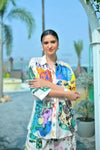 Abstract Printed Co - ord Set - Navvi.in