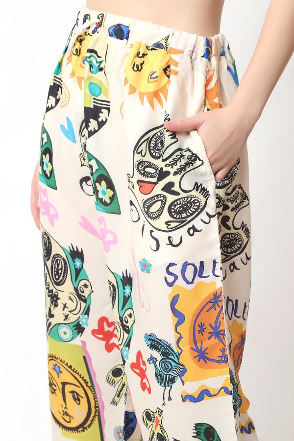 Abstract Printed Co - ord Set - Navvi.in