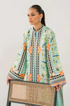 Abstract Printed Maxi Dress - Navvi.in