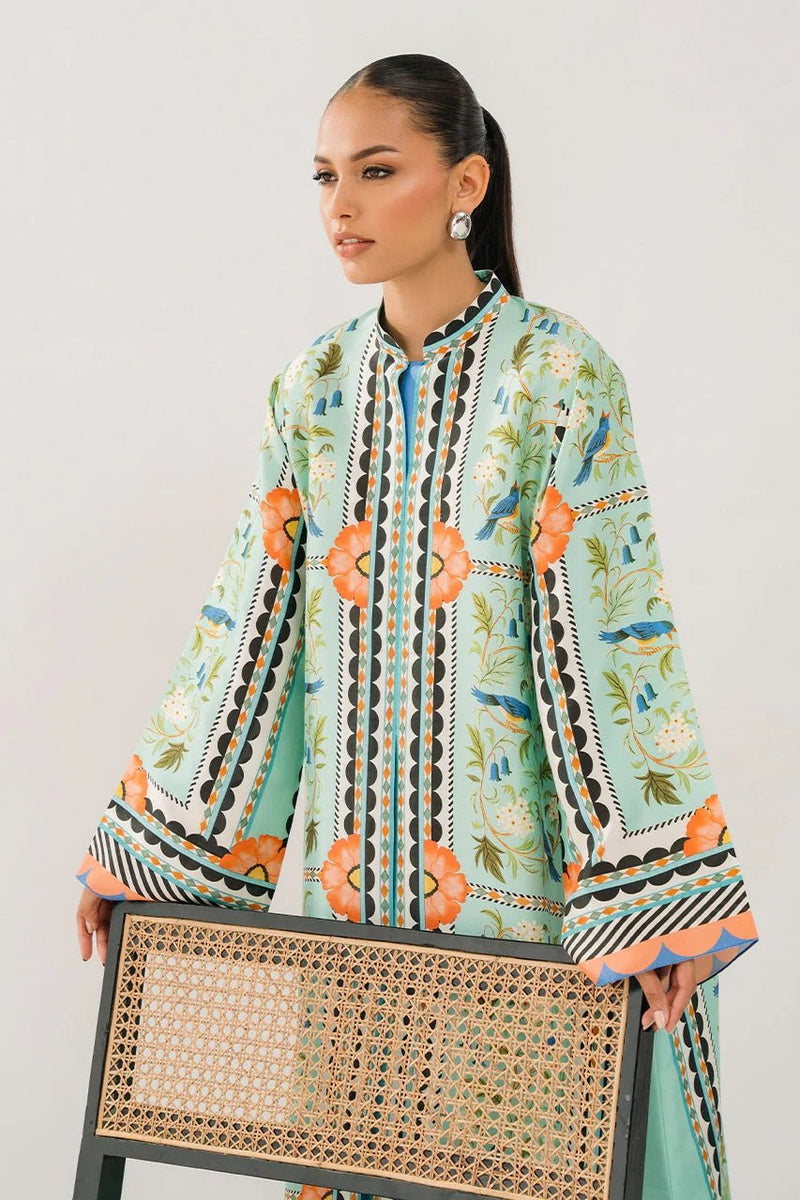 Abstract Printed Maxi Dress - Navvi.in