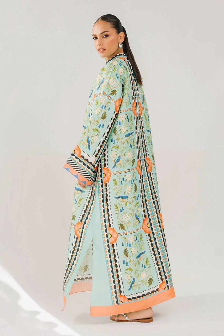 Abstract Printed Maxi Dress - Navvi.in