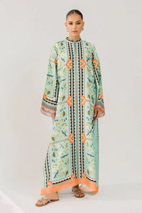 Abstract Printed Maxi Dress - Navvi.in