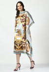 Abstract Vintage Kaftan Dress - Navvi.in