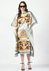 Abstract Vintage Kaftan Dress - Navvi.in