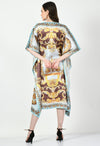 Abstract Vintage Kaftan Dress - Navvi.in
