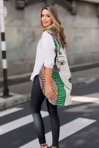 Artistic Face Back Printed Shirt - Navvi.in