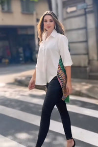 Artistic Face Back Printed Shirt - Navvi.in