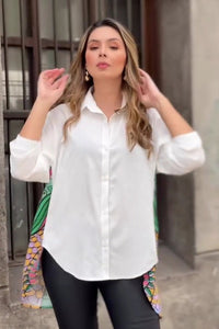 Artistic Face Back Printed Shirt - Navvi.in