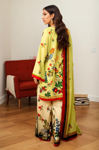 Vibrant Lime and Red Border Print 3-Piece Set
