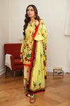 Vibrant Lime and Red Border Print 3-Piece Set