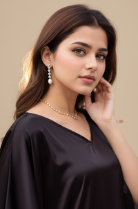 Wine Ombre Flow Kaftan Dress