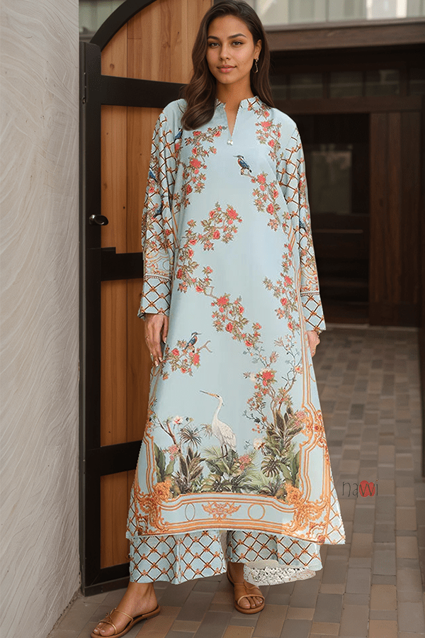 Baroque Breeze Coord Set - Navvi.in