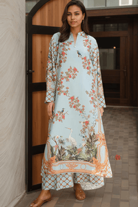 Baroque Breeze Coord Set - Navvi.in