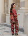 Baroque Floral Kurta & Wide - Leg Pants for Women - Navvi.in