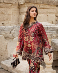 Baroque Floral Kurta & Wide - Leg Pants for Women - Navvi.in