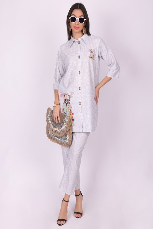 Bear Printed Co - Ord Set - Navvi.in