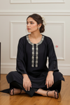 Signature Black Embellished Long Kurta Set– Luxe Occasion Wear