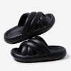 Black Cross Anti - slip Women Sliders - Navvi.in