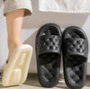 Black Cushioned Casual Slippers - Navvi.in